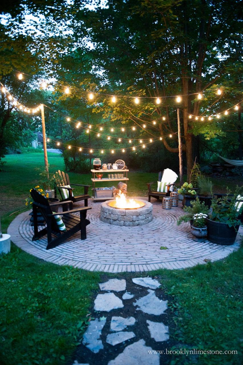 Small Backyard Ideas   Landscaping Patio String Lights   Fikir Saati