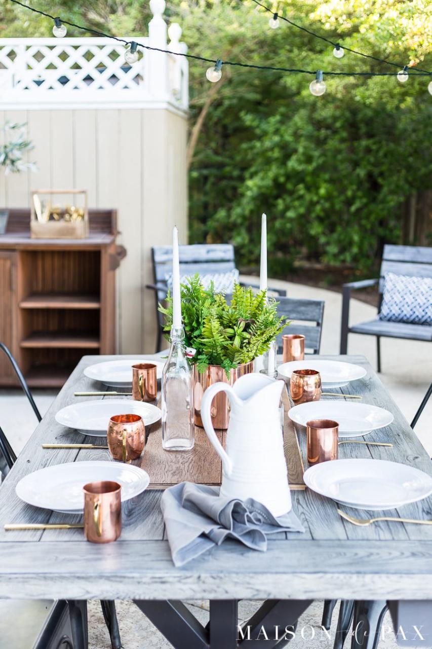 patio string lights simple