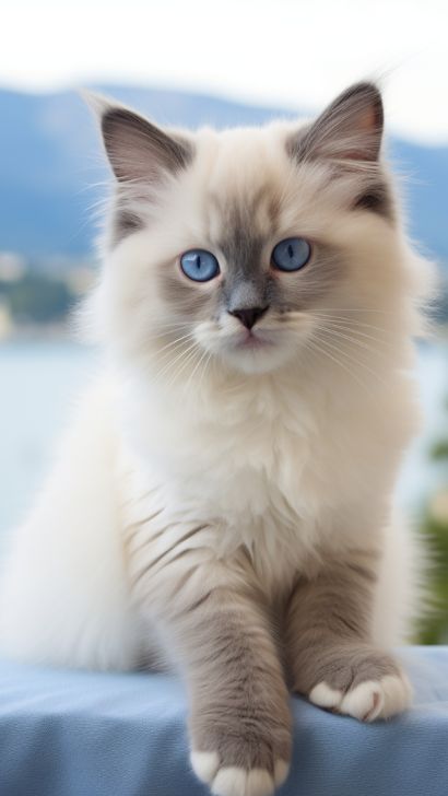 Blue Ragdoll Cat