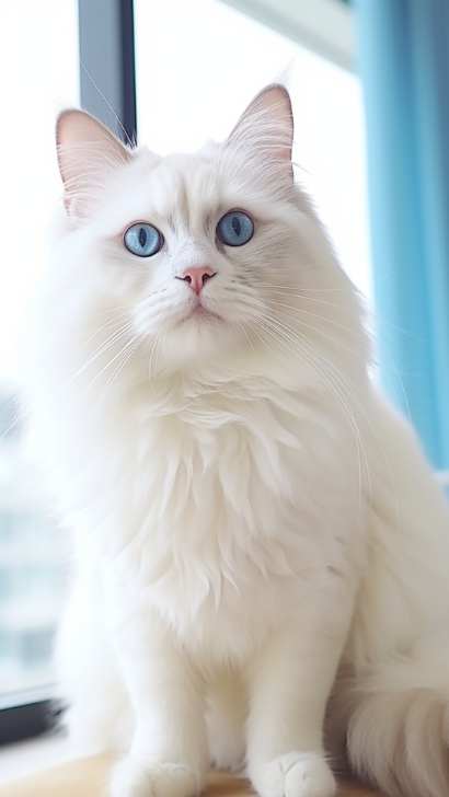 White Ragdoll Cat