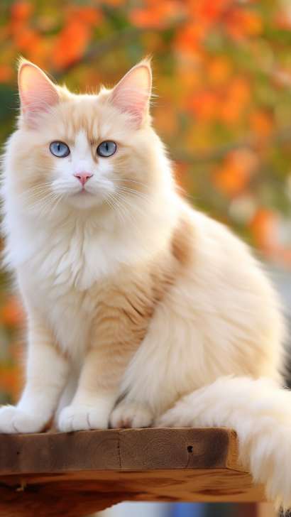 flame red ragdoll cat