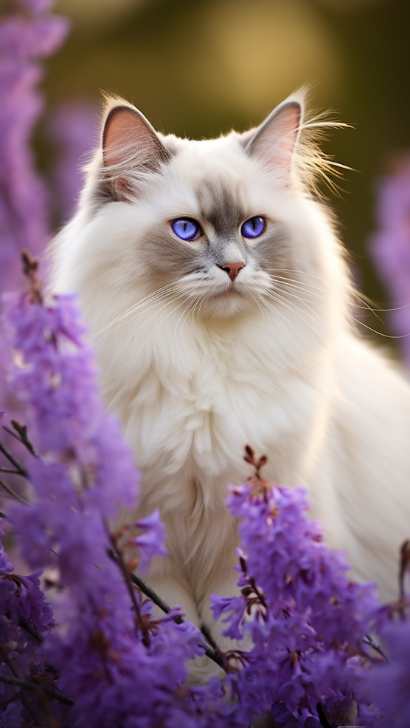 lilac ragdoll cat