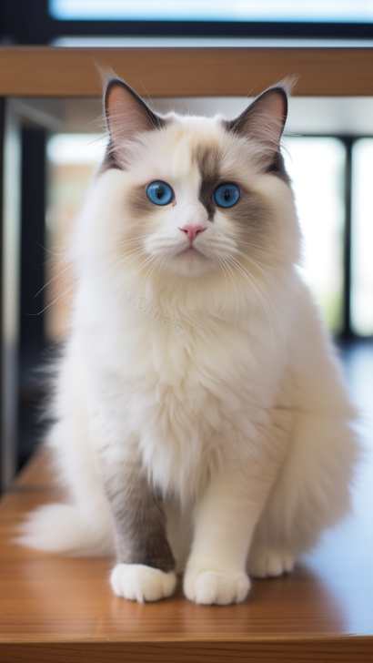 mitted ragdoll cat